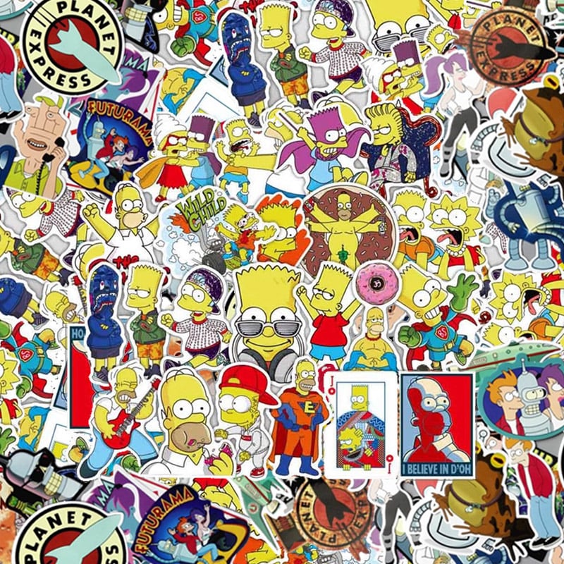 Image of 20 Assorted Cartoon Stickers