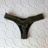 LISALOVE BOTTOMS : OLIVE X BLACK