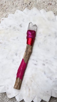 Image 2 of *new* TWIN CRYSTAL WAND #4