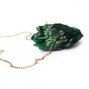 Image of HEARTSTONE PENDANT - Forest Green