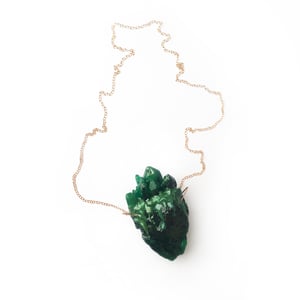 Image of HEARTSTONE PENDANT - Forest Green