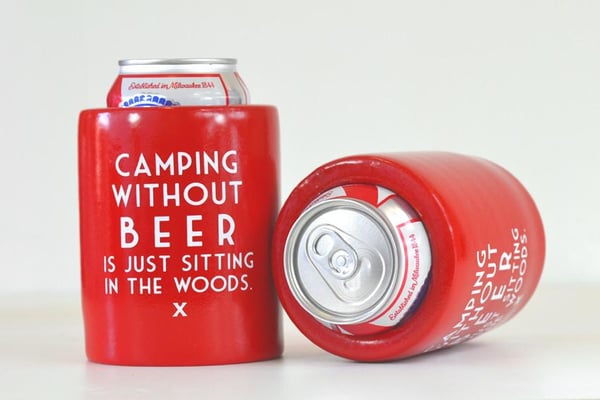 Image of Camping without Beer Koozie