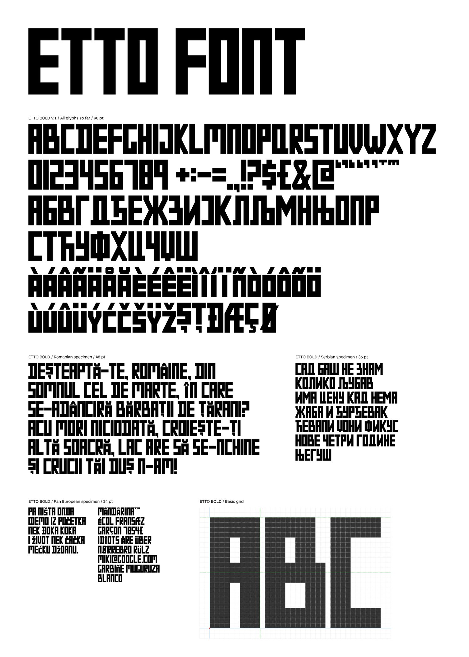 Image of ETTO FONT