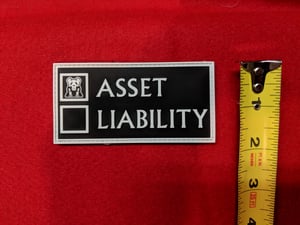 Image of ASSET v LIABILITY Patch - PVC