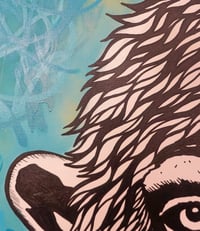 Image 3 of 'chimp peace blue’