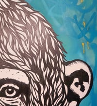 Image 4 of 'chimp peace blue’