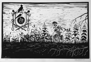 Image of Block print - Den Sorte Ridder, print 3