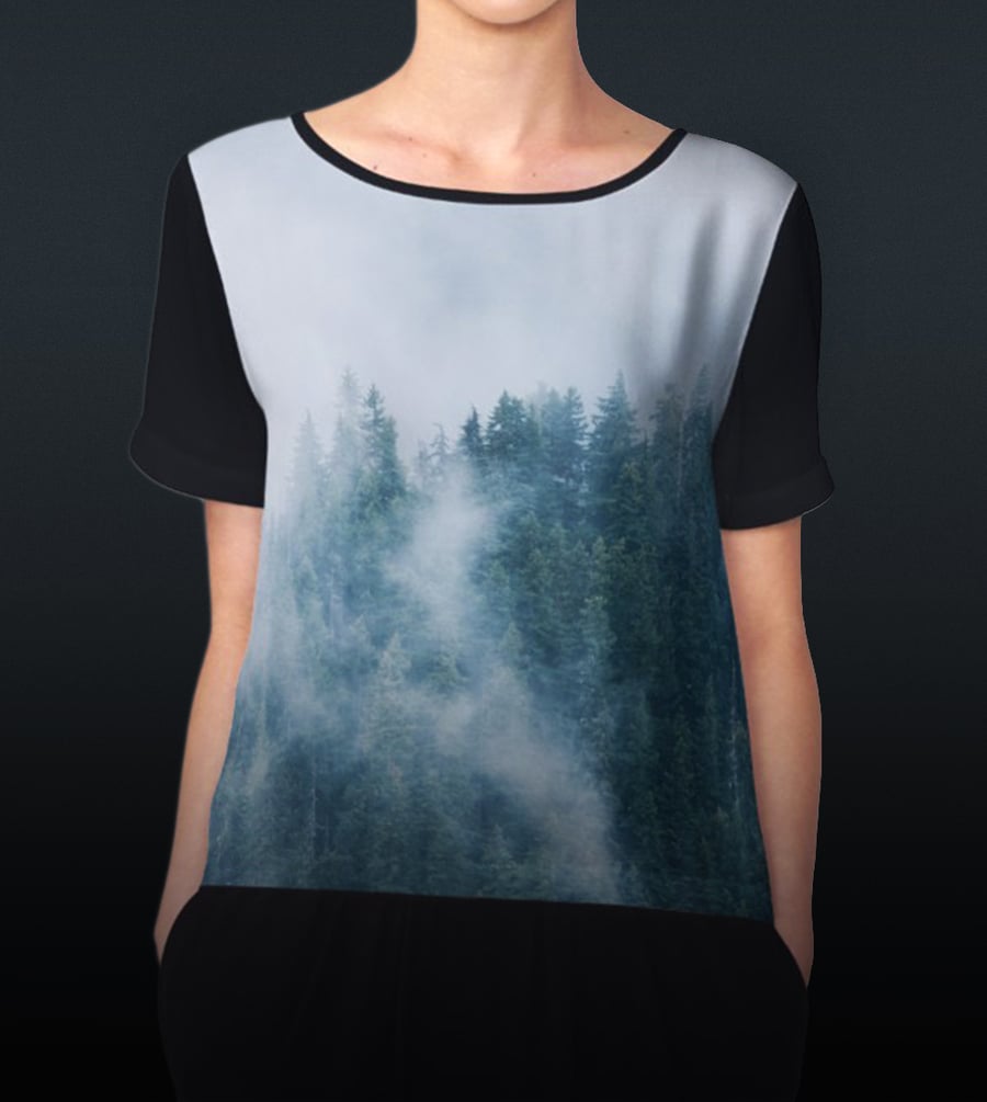 Image of blue fog blouse