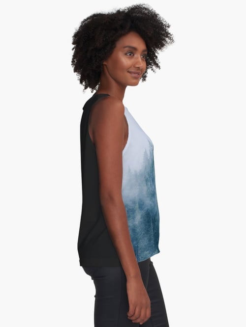 Image of blue fog tank top