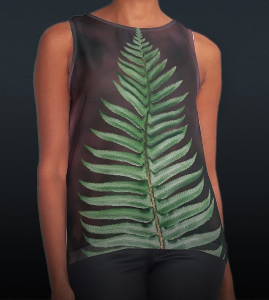 Image of fern tank top