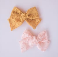 Image 1 of Pink & Mustard Lace