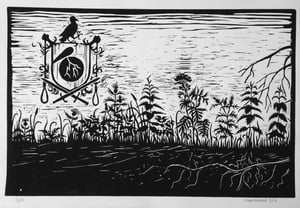 Image of Block print - Den Sorte Ridder, print 3