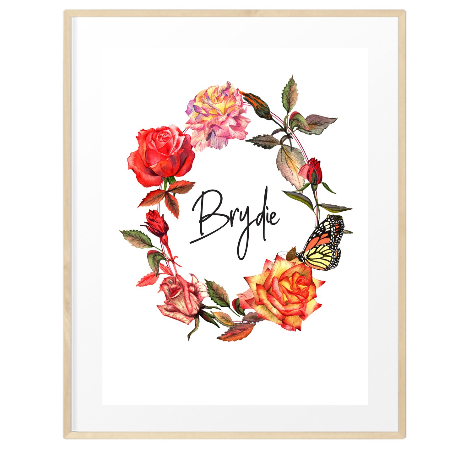 Image of Personalised rustic florals