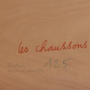 Image of 1992, Acrylic Painting, 'Les Chaussons' Patrick Paufert