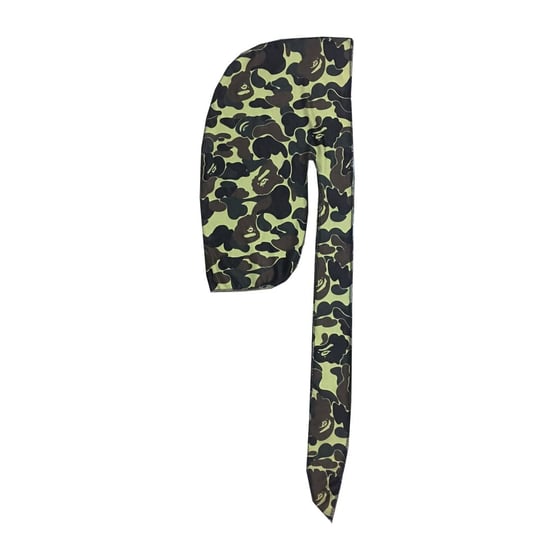 Image of Premium Quality | BAPE Designer Du-rag | CAMO (GREEN)