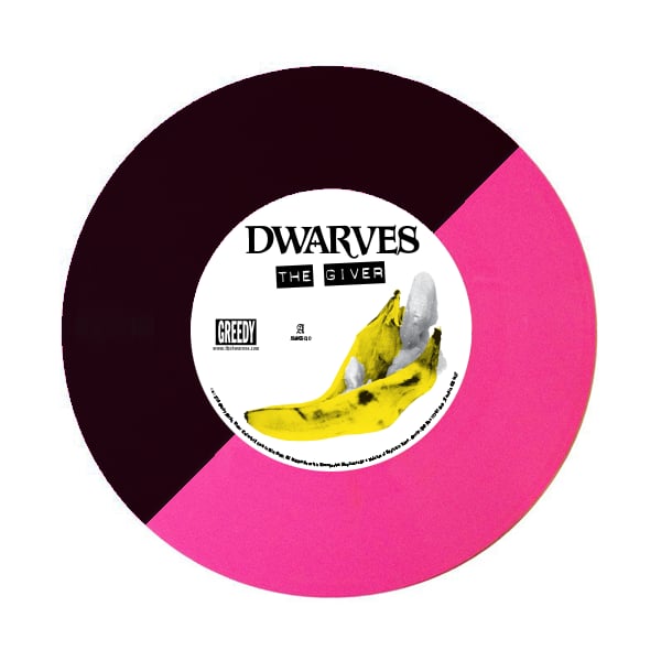 Image of Dwarves / Surfbort - Split 7" The Giver b/w Fetus (Deluxe Edition)