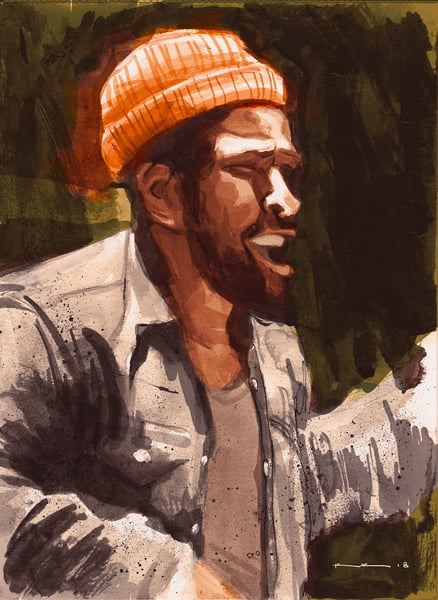 Image of Marvin Gaye (print)