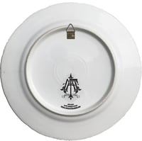 Image 3 of Lady Blondie - Vintage Porcelain plate - Frenchie Bulldog- #0605