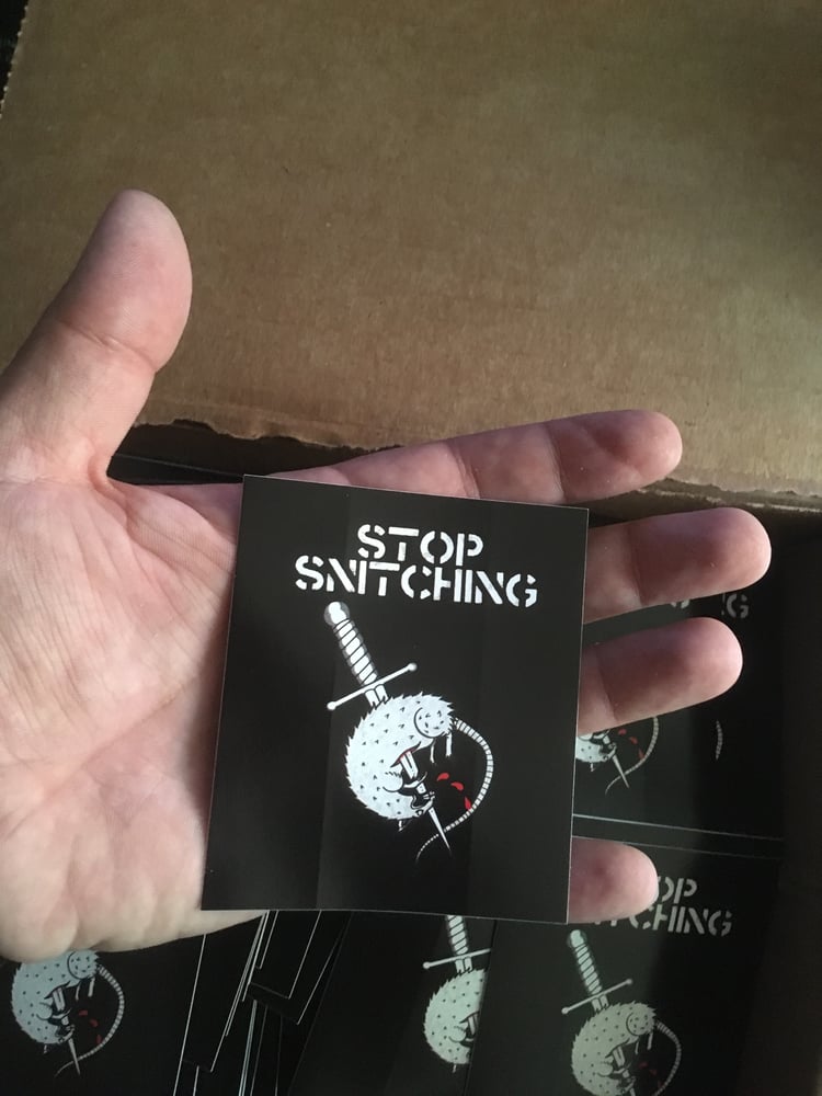 “Stop Snitching” - Sticker | Signal84official