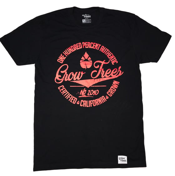 Image of Grow Trees "One Hundred Percent" Black/Red