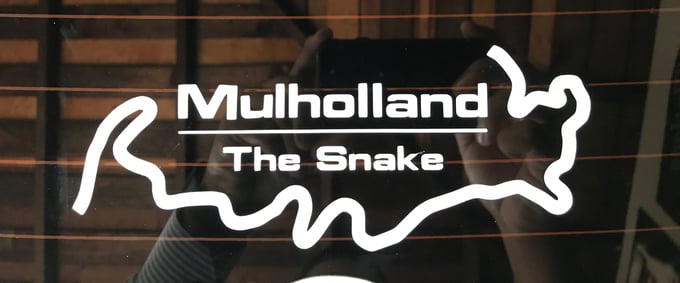 Image of Mulholland Snake Decal Sticker