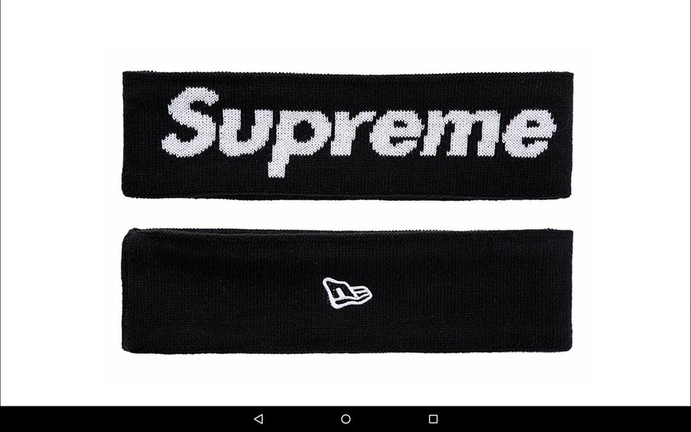 Supreme Headband Black