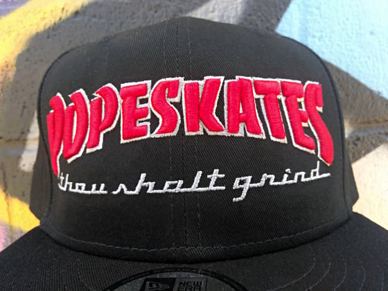 Image of Pope Skates Thou Shalt Grind Hat Black