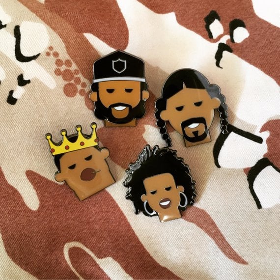 Image of Hip Hop Heroes pin bundle