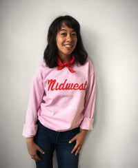 Image 1 of Midwest Unisex Flock Sweatshirt - Pink Edition