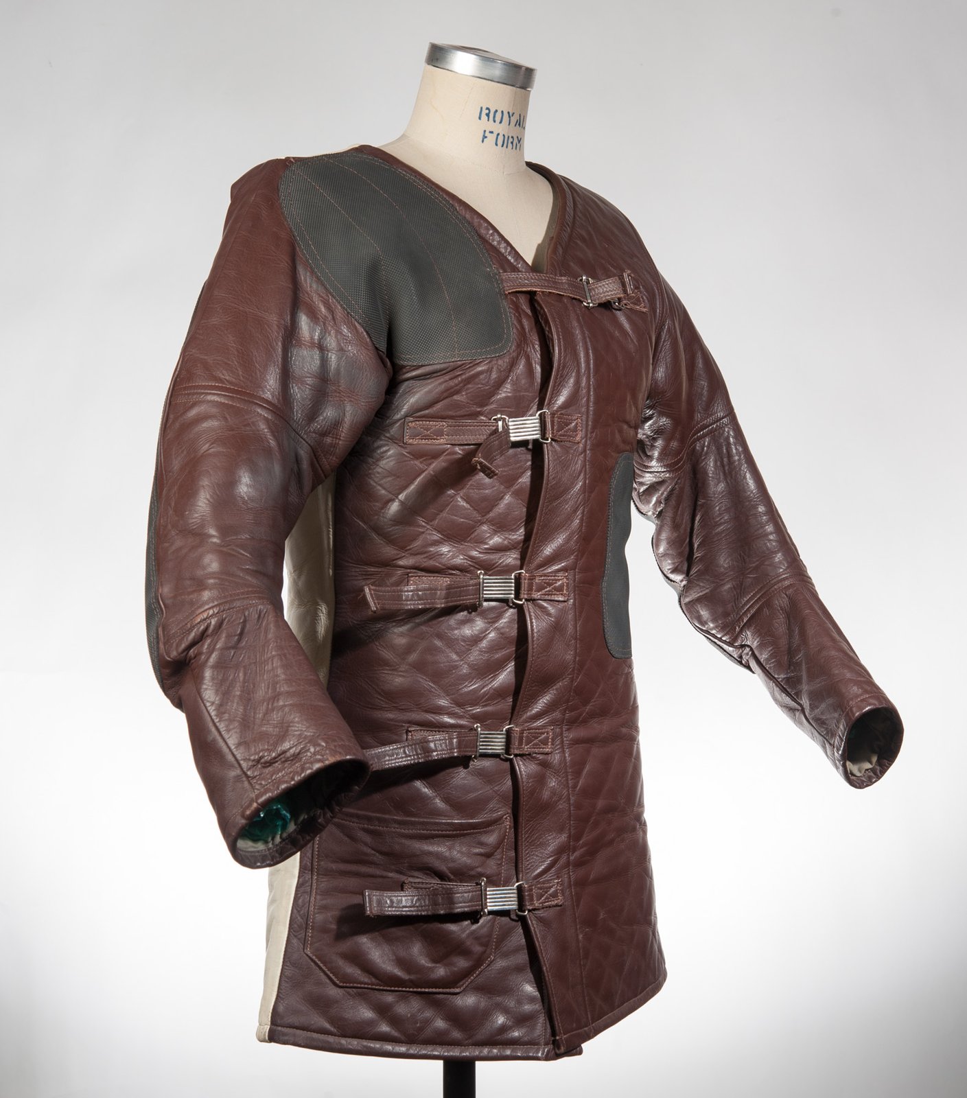 Leather hot sale shooting coat