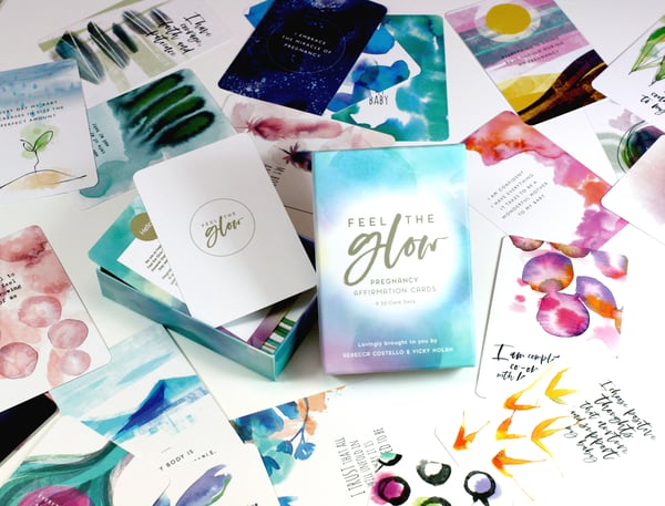 Image of Feel the Glow Pregnancy Affirmation Cards