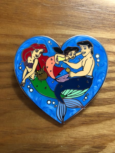 Image of Little Mermaid Family Fantasy Pin (Flawed)