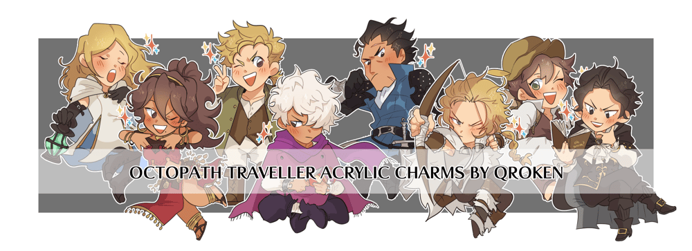 Image of [ PREORDER ] OCTOPATH ACRYLIC CHARMS