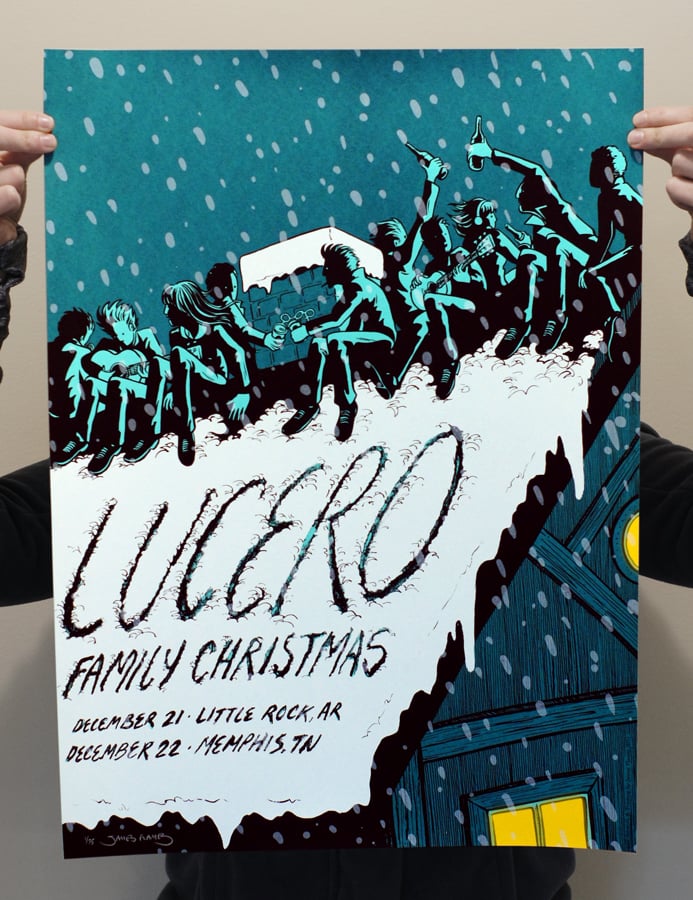 Lucero Family Christmas 2011 JAMES FLAMES Prints, Posters