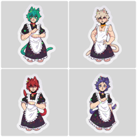 Image 1 of BNHA Kitty Maids Star Stickers