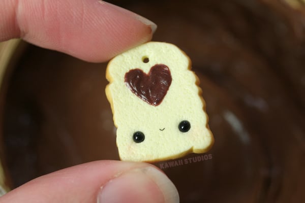 Image of Kawaii Chocolate Spread Bread Charm