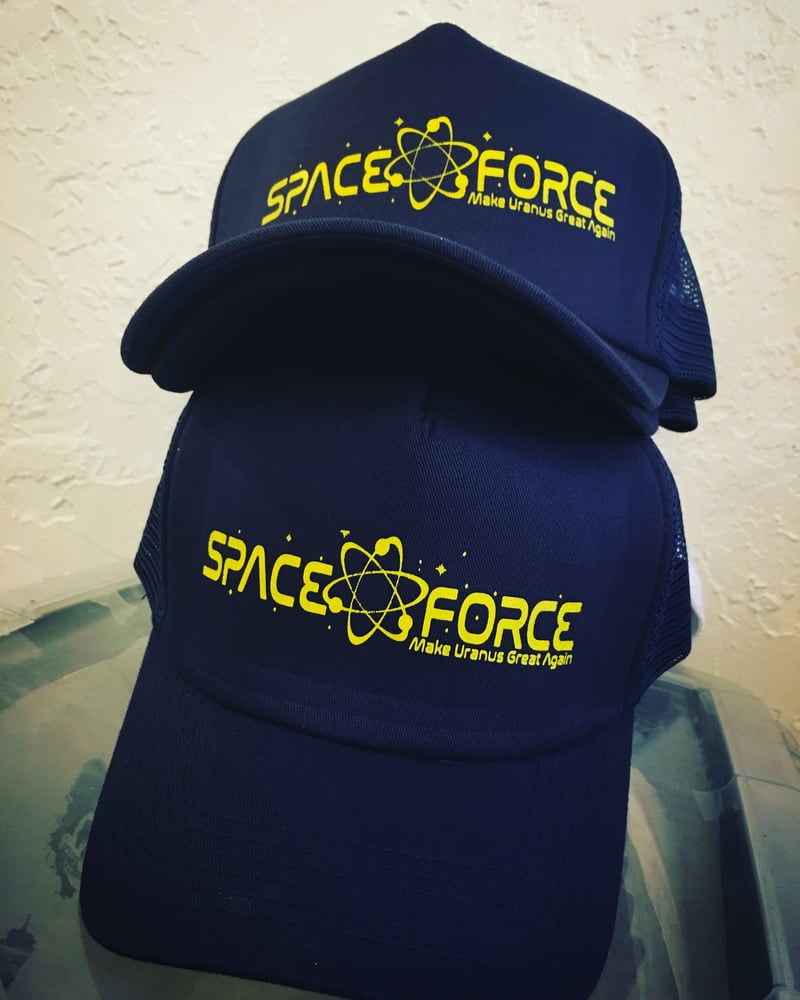 Image of Space Force snap back trucker 
