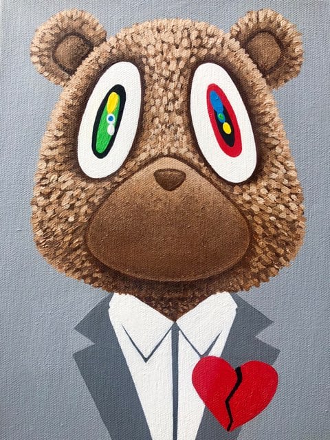 Image of Heartbreak - Kanye Bear Canvas Print