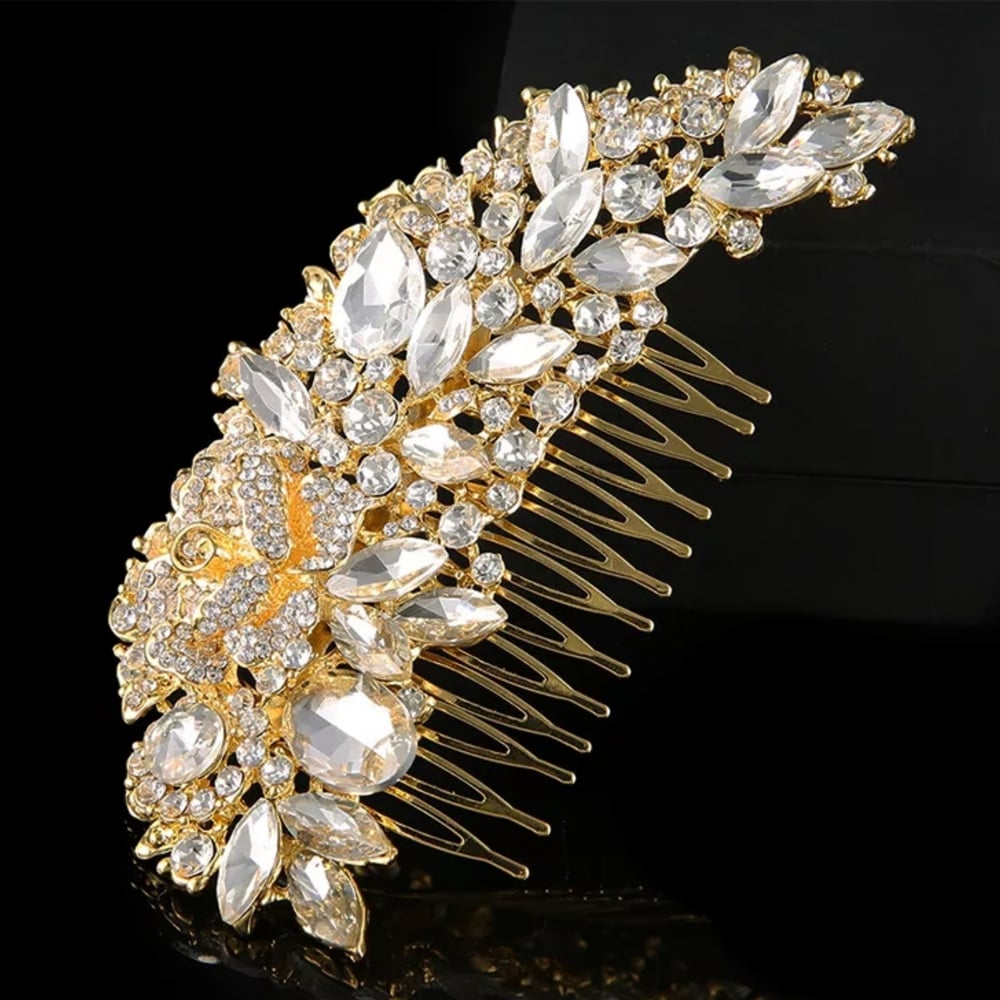 "Laura" Haircomb ( available in Rosegold, Gold & Silver)