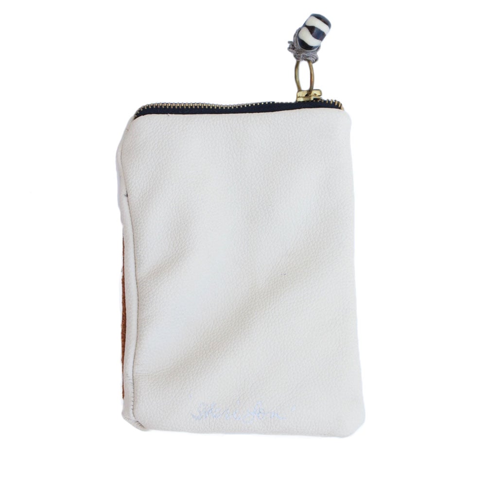 Image of Cream Leather Pouch
