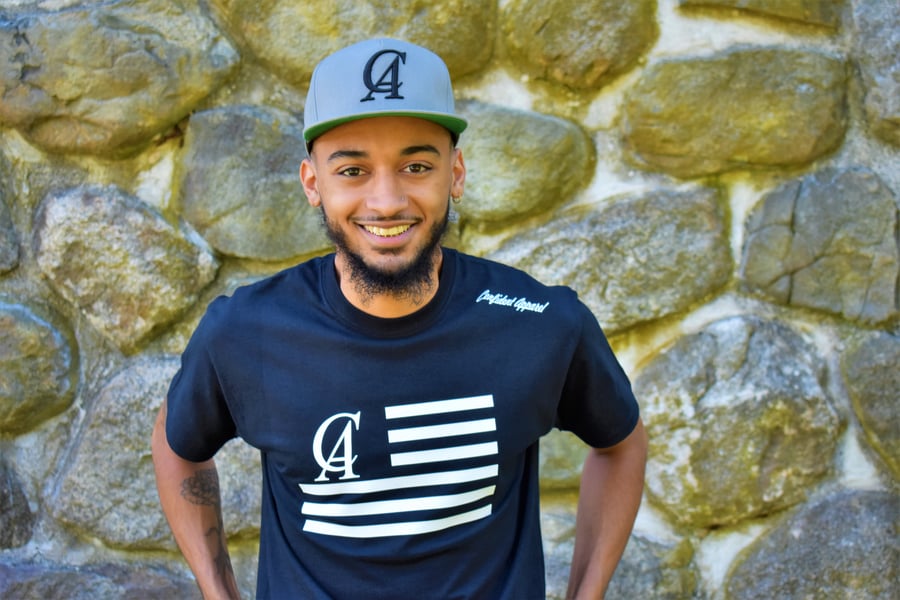 Image of Black CA Logo T-Shirt "Confident America"