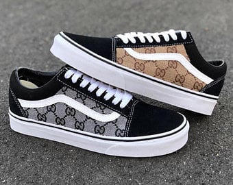 GUCCI Vans CUSTOM / Made From AUTHENTIC Bag!! 