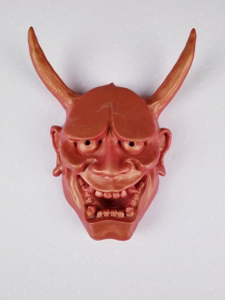 Image of LARGE RED GOLD HANNYA