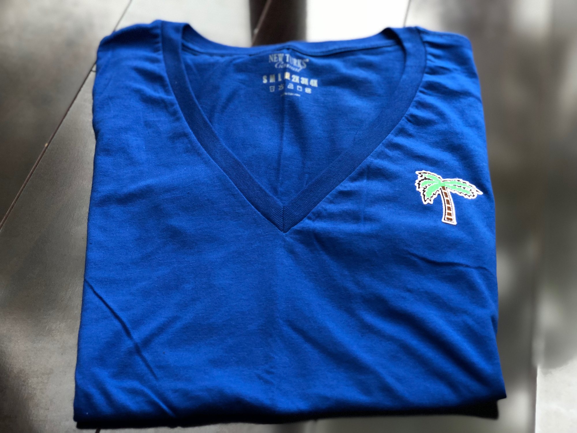 royal blue vneck
