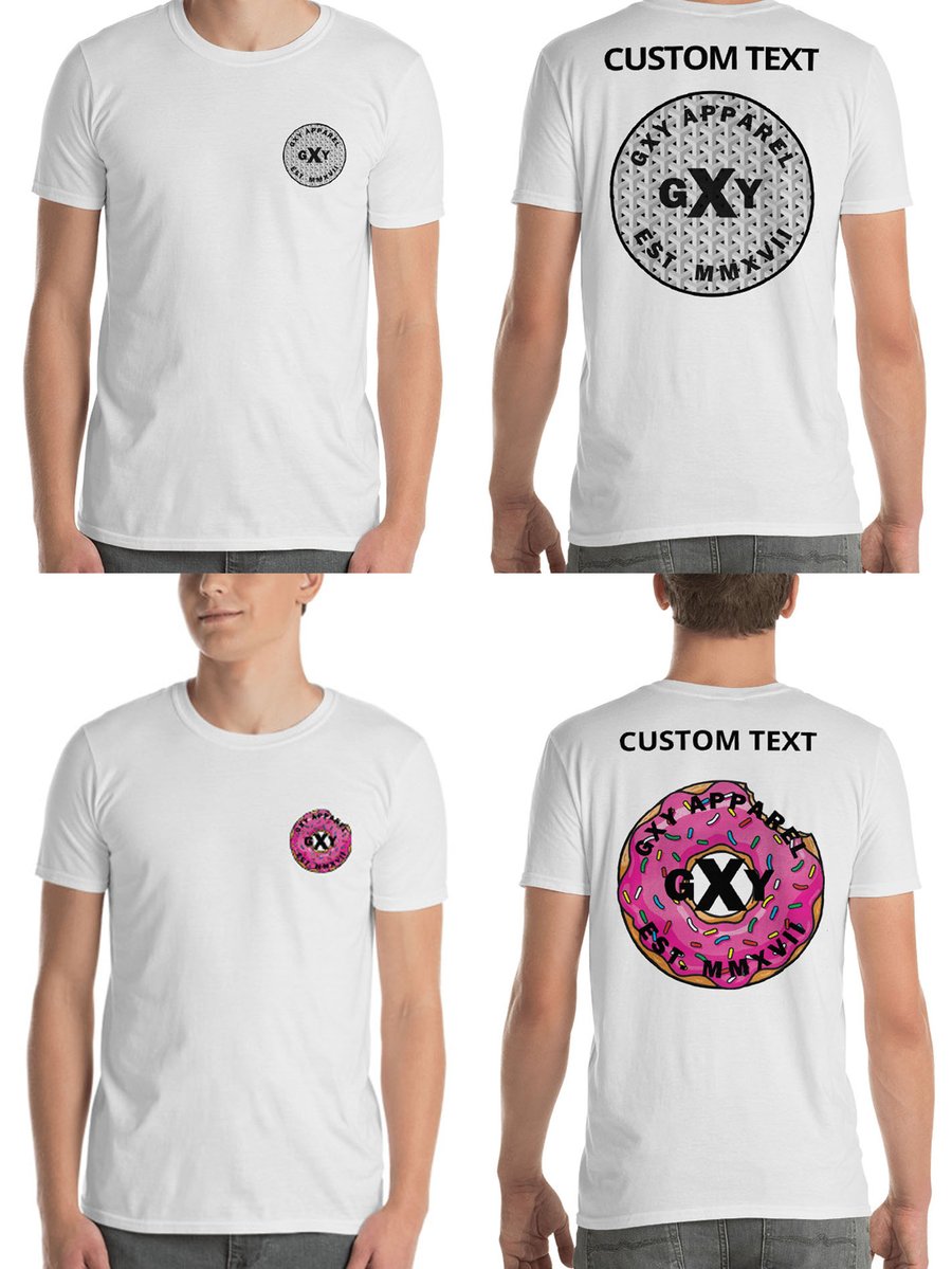Image of GXY Lucky Doughnut Tee and Illusion Tee(Personalisation Available)