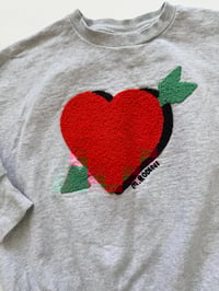 Image 3 of Mini rodini heart sweatshirt grey size 7- 9 years 