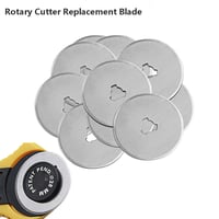 Image 4 of 10pcs 28/45/60mm Rotary Cutter Blades Circular Cutting Patchwork Fabric Leather Refill Blades Replac