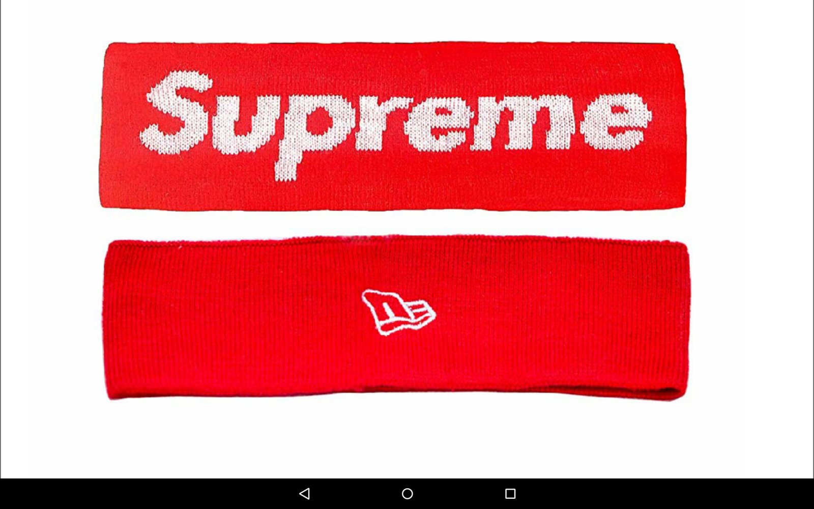 supreme red head band