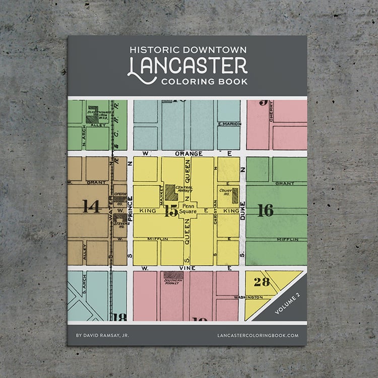 Image of Historic Downtown Lancaster Coloring Book - Vol. 2