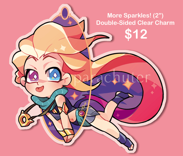Image of More Sparkles! Double Sided Charm (PREORDER)